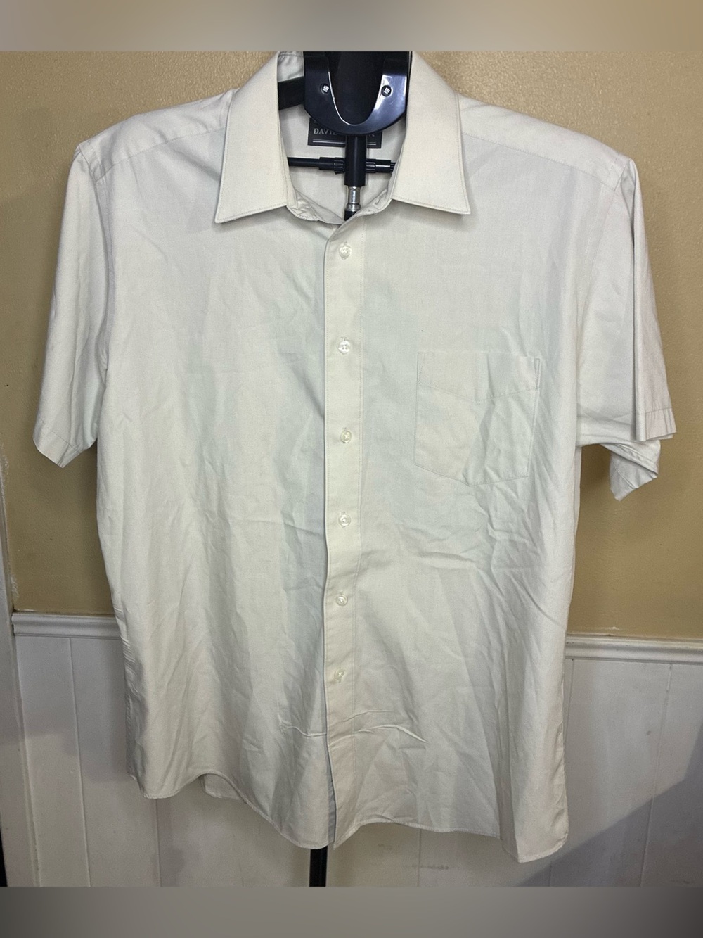 David Taylor Men's Short-Sleeve Button-Down Shirt - White